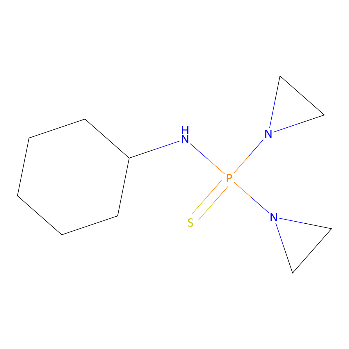 Hexaphosphamide molecular structure, CAS 3054-21-5