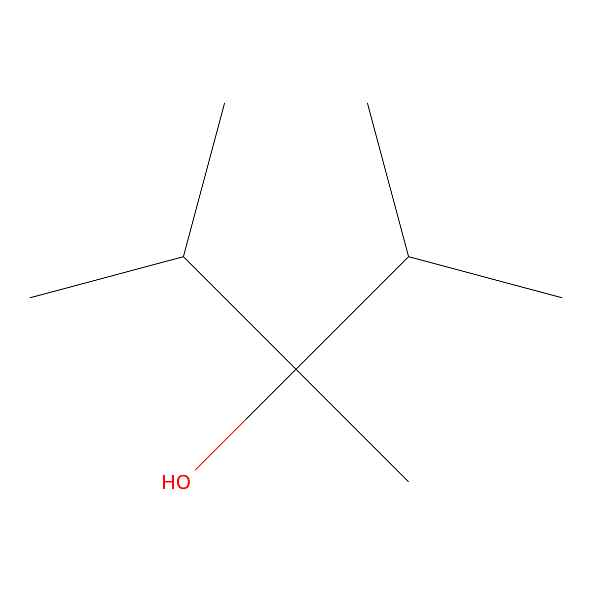 2,3,4-Trimethyl-3-pentanol molecular structure, CAS 3054-92-0