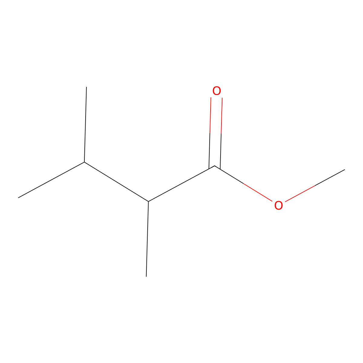 2,3-Dimethyl-butanoic acid methyl ester molecular structure, CAS 30540-29-5