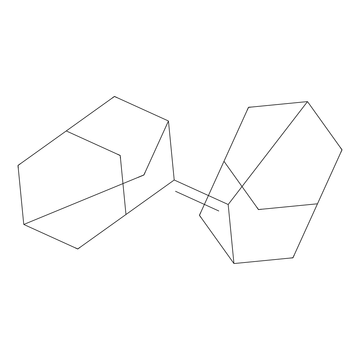 Biadamantylidene molecular structure, CAS 30541-56-1