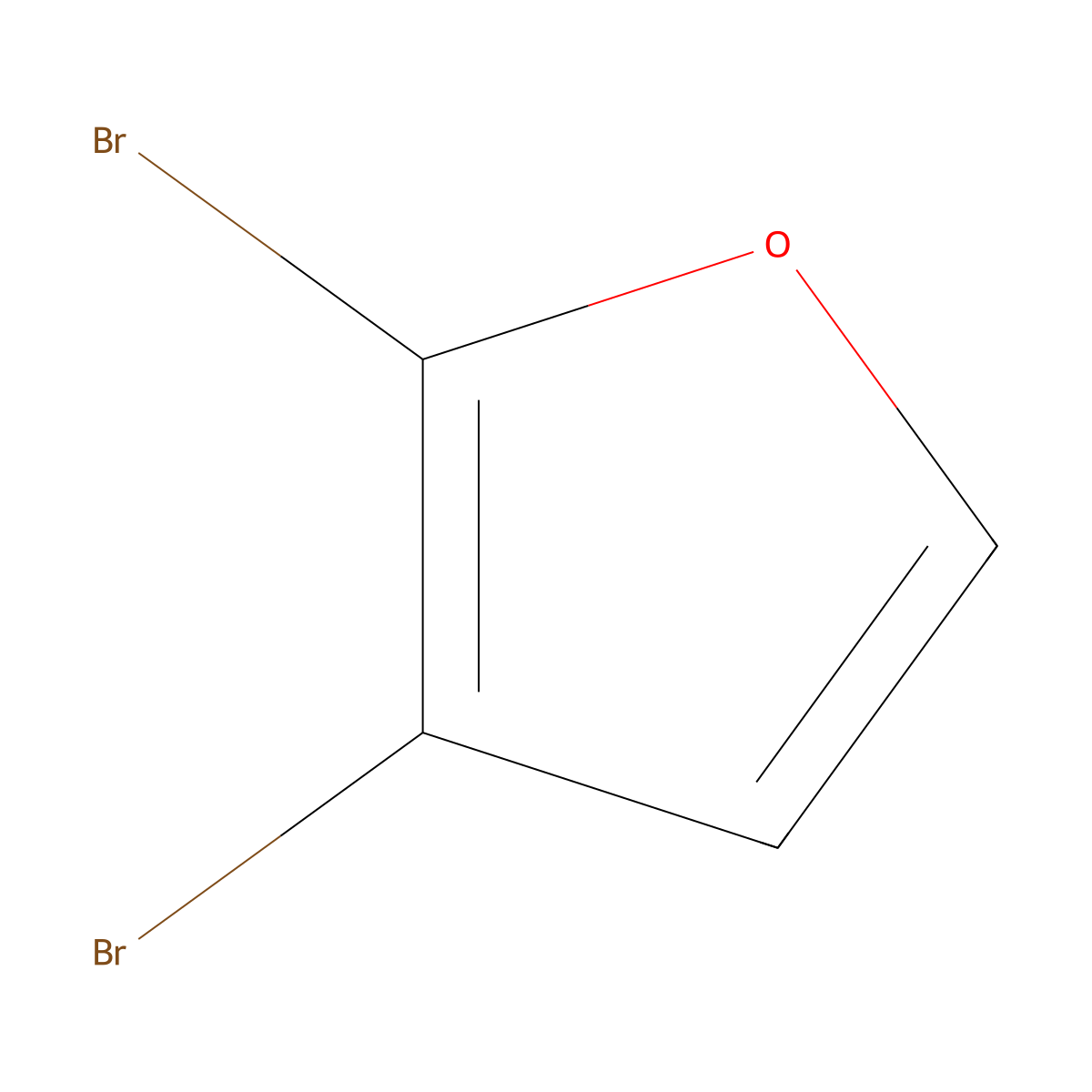 2,3-Dibromofuran molecular structure, CAS 30544-34-4