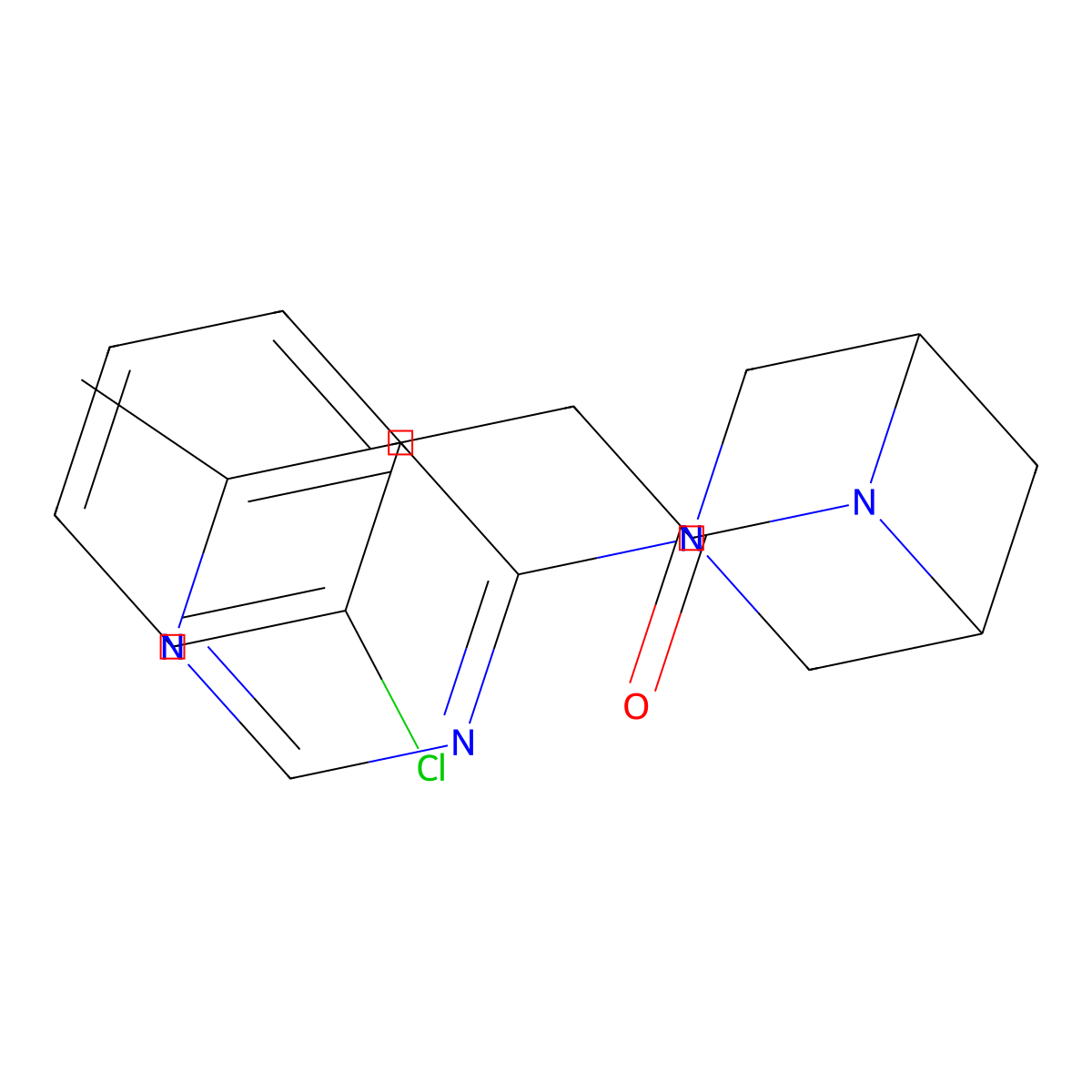 2-(2-Chlorophenyl)-1-[3-(6-methylpyrimidin-4-yl)-3,6-diazabicyclo[3.1.1]heptan-6-yl]ethan-1-one molecular structure, CAS 3054406-15-1
