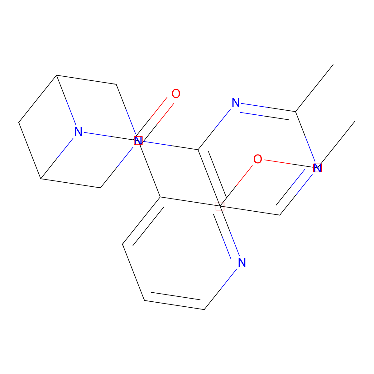 6-(2-Ethoxypyridine-3-carbonyl)-3-(2-methylpyrimidin-4-yl)-3,6-diazabicyclo[3.1.1]heptane molecular structure, CAS 3054408-49-7