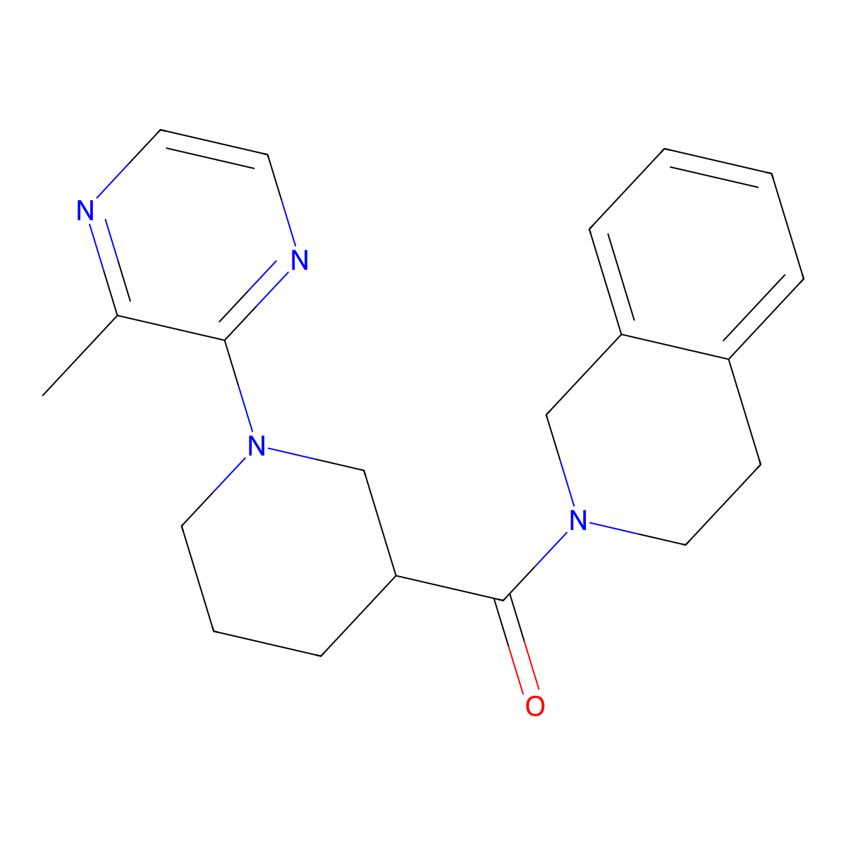 2-[1-(3-Methylpyrazin-2-yl)piperidine-3-carbonyl]-1,2,3,4-tetrahydroisoquinoline molecular structure, CAS 3054410-15-7