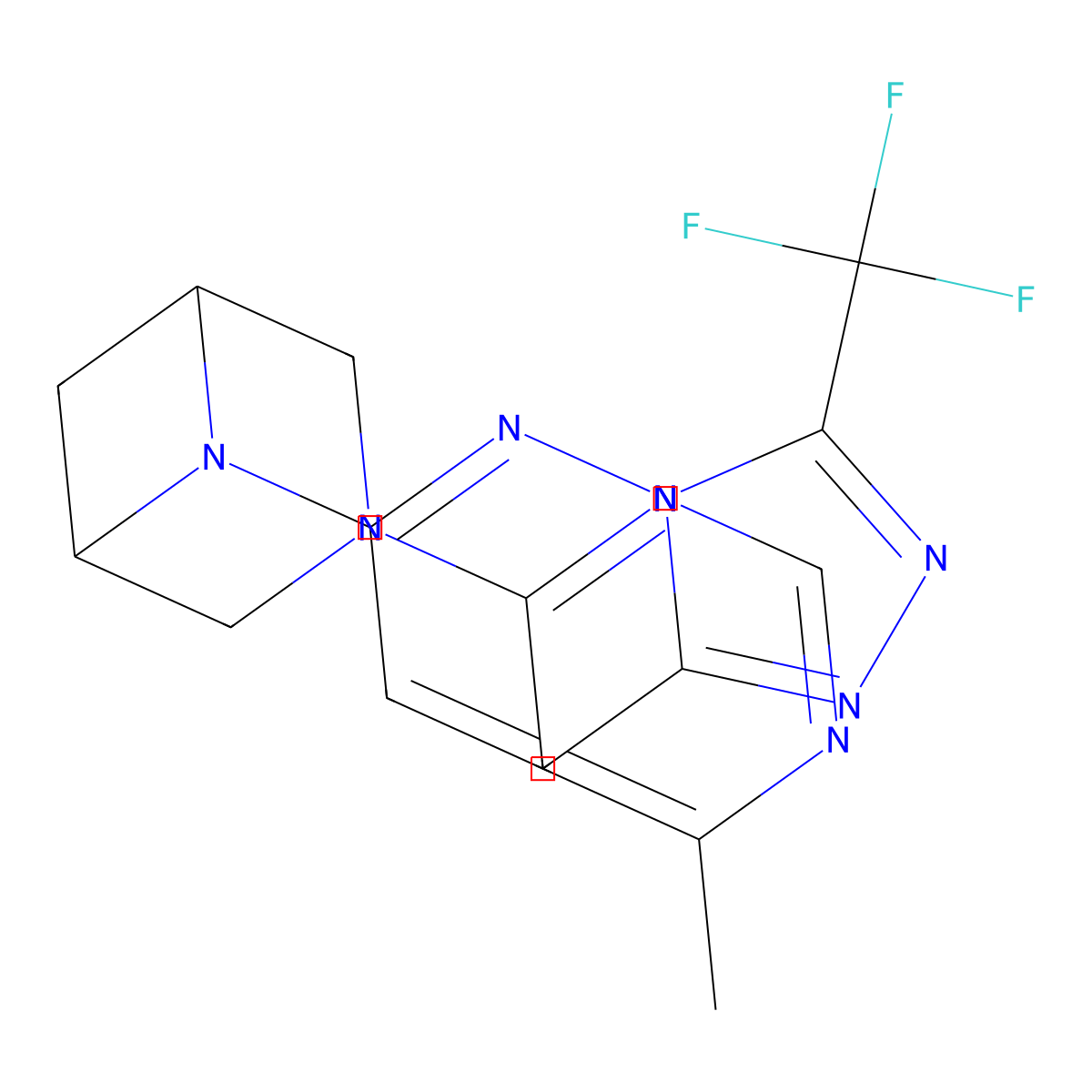 3-(6-Methylpyrimidin-4-yl)-6-[3-(trifluoromethyl)-[1,2,4]triazolo[4,3-b]pyridazin-6-yl]-3,6-diazabicyclo[3.1.1]heptane molecular structure, CAS 3054411-83-2