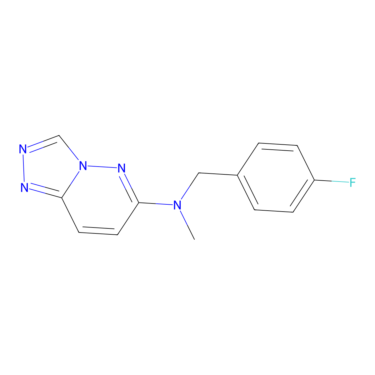 N-[(4-fluorophenyl)methyl]-N-methyl-[1,2,4]triazolo[4,3-b]pyridazin-6-amine molecular structure, CAS 3054413-46-3