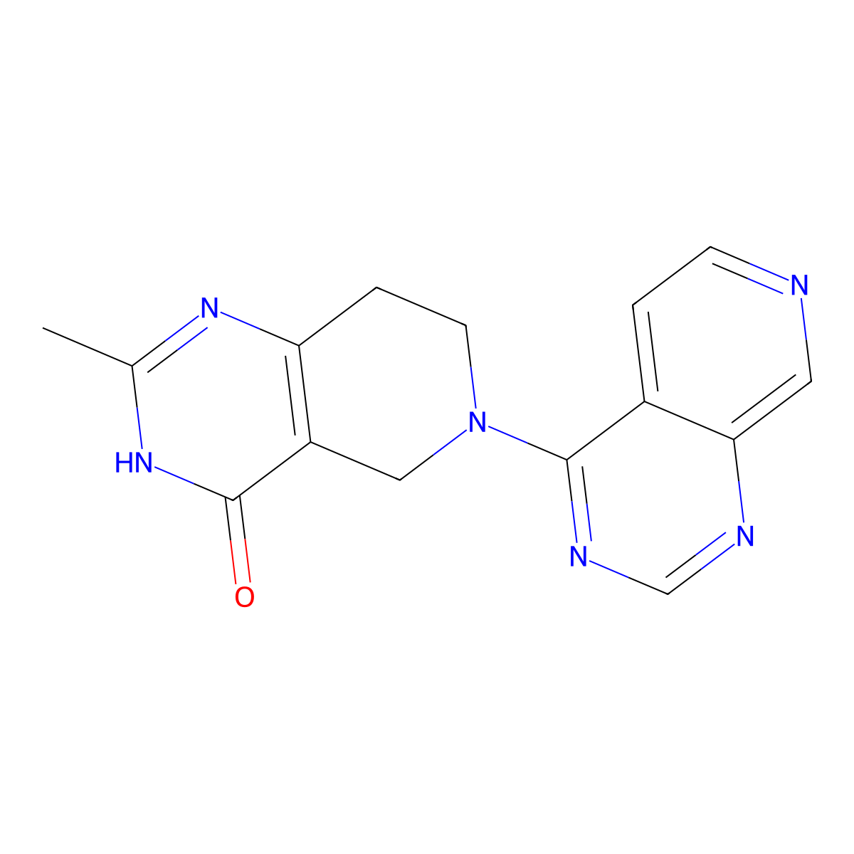 2-methyl-6-{pyrido[3,4-d]pyrimidin-4-yl}-3H,4H,5H,6H,7H,8H-pyrido[4,3-d]pyrimidin-4-one molecular structure, CAS 3054413-55-4