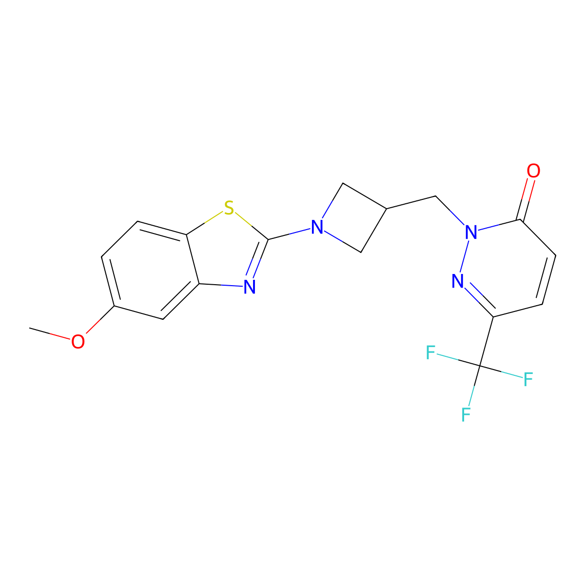 2-{[1-(5-Methoxy-1,3-benzothiazol-2-yl)azetidin-3-yl]methyl}-6-(trifluoromethyl)-2,3-dihydropyridazin-3-one molecular structure, CAS 3054413-59-8