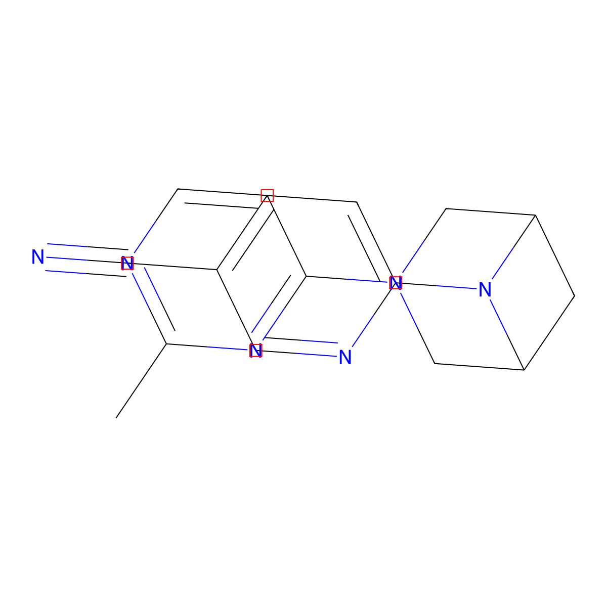 6-[3-(2-Methylpyrimidin-4-yl)-3,6-diazabicyclo[3.1.1]heptan-6-yl]pyridine-3-carbonitrile molecular structure, CAS 3054413-75-8