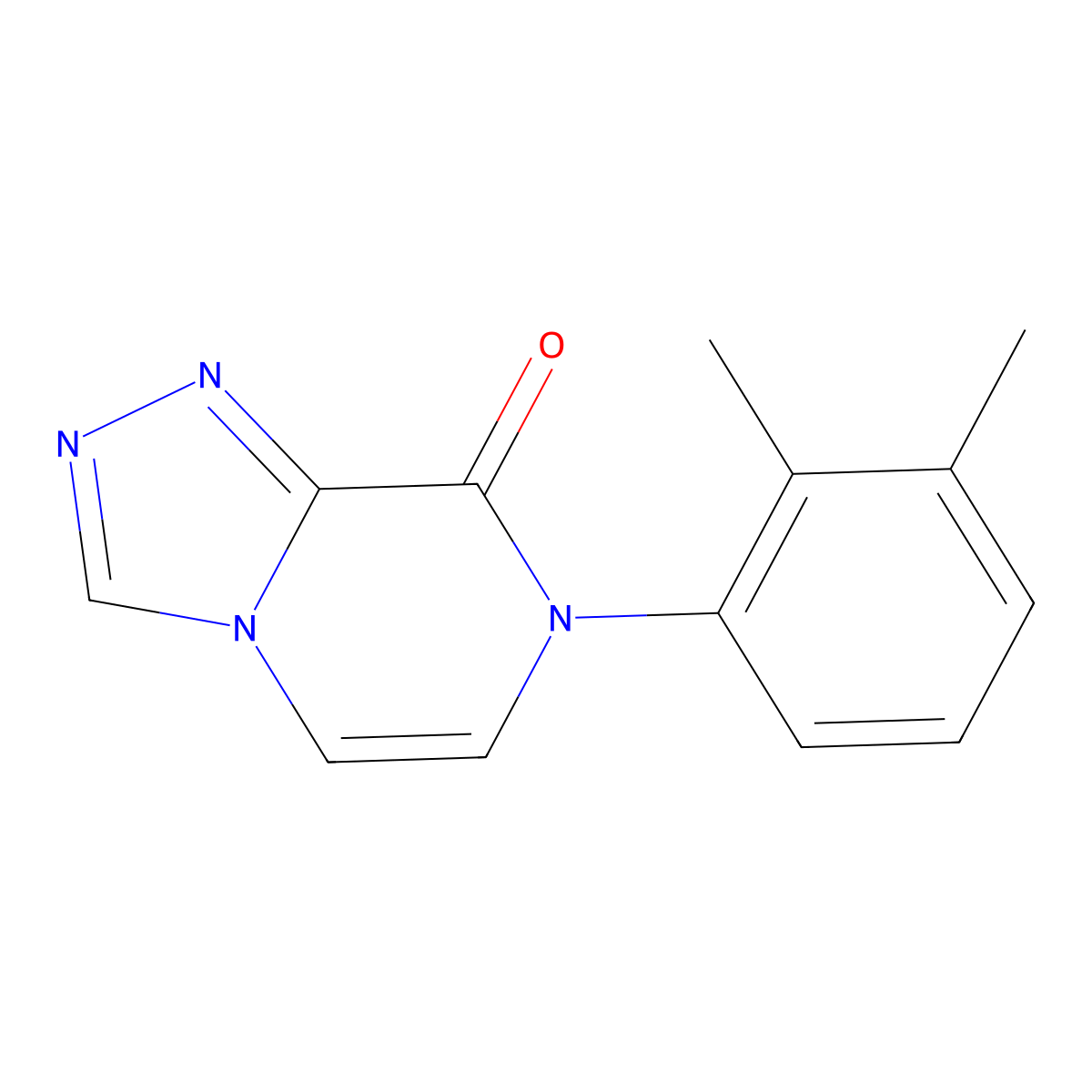 7-(2,3-dimethylphenyl)-7H,8H-[1,2,4]triazolo[4,3-a]pyrazin-8-one molecular structure, CAS 3054415-39-0