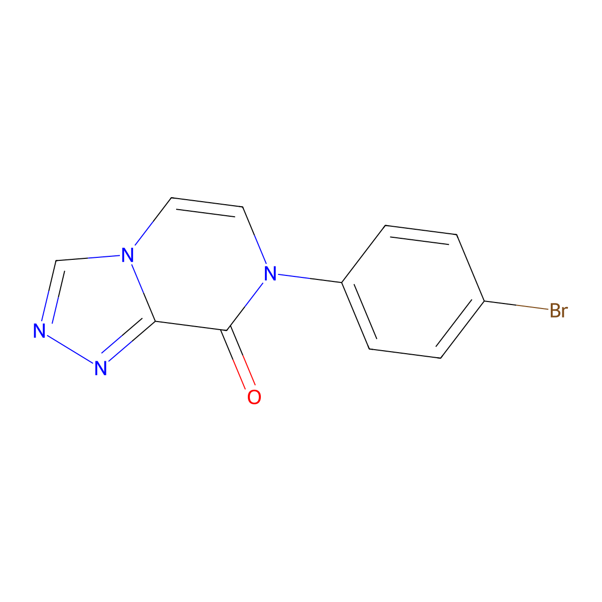 7-(4-bromophenyl)-7H,8H-[1,2,4]triazolo[4,3-a]pyrazin-8-one molecular structure, CAS 3054416-01-9