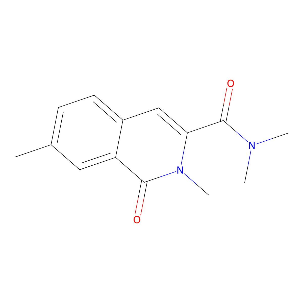 N,N,2,7-tetramethyl-1-oxo-1,2-dihydroisoquinoline-3-carboxamide molecular structure, CAS 3054416-18-8