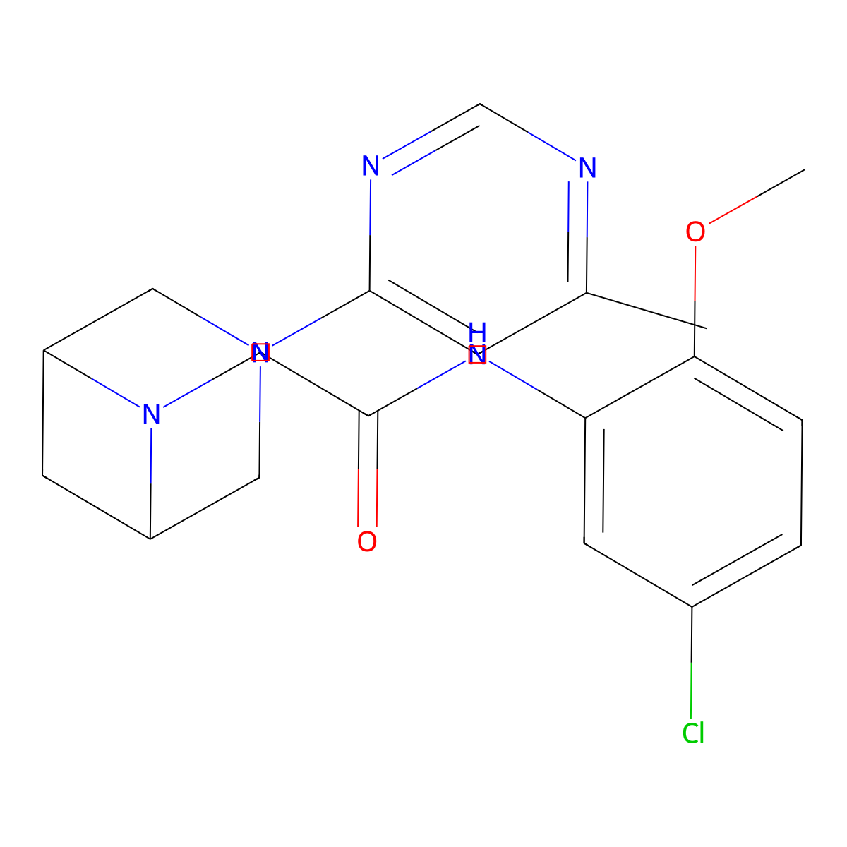 N-(5-chloro-2-methoxyphenyl)-2-[3-(6-methylpyrimidin-4-yl)-3,6-diazabicyclo[3.1.1]heptan-6-yl]acetamide molecular structure, CAS 3054428-51-9