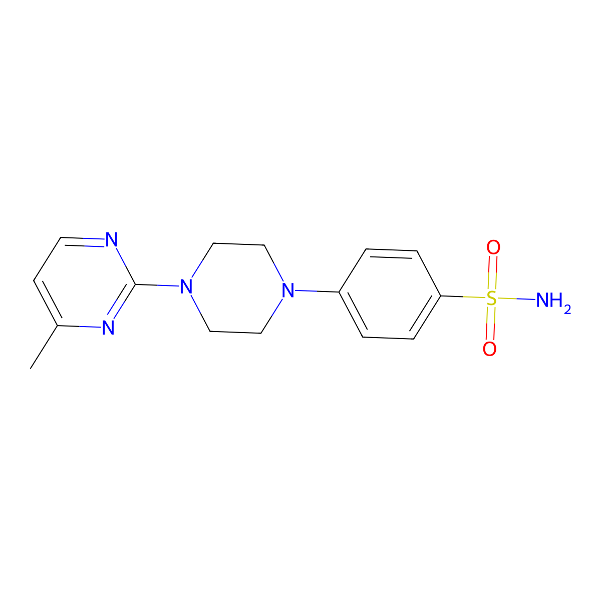 4-[4-(4-Methylpyrimidin-2-yl)piperazin-1-yl]benzene-1-sulfonamide molecular structure, CAS 3054428-87-1