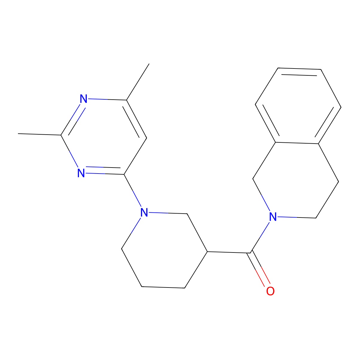 2-[1-(2,6-Dimethylpyrimidin-4-yl)piperidine-3-carbonyl]-1,2,3,4-tetrahydroisoquinoline molecular structure, CAS 3054428-95-1