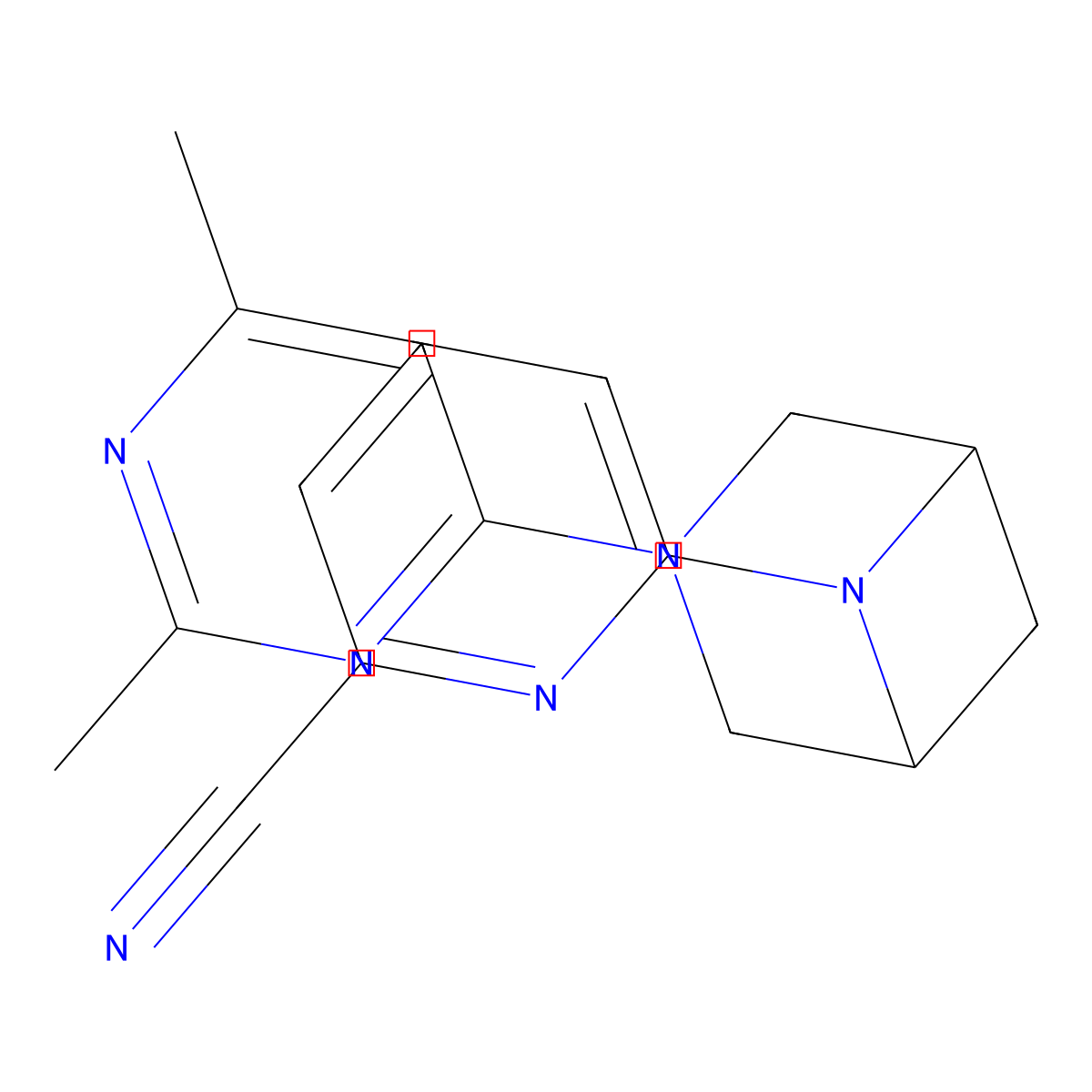 6-[3-(2,6-Dimethylpyrimidin-4-yl)-3,6-diazabicyclo[3.1.1]heptan-6-yl]pyridine-2-carbonitrile molecular structure, CAS 3054429-00-1