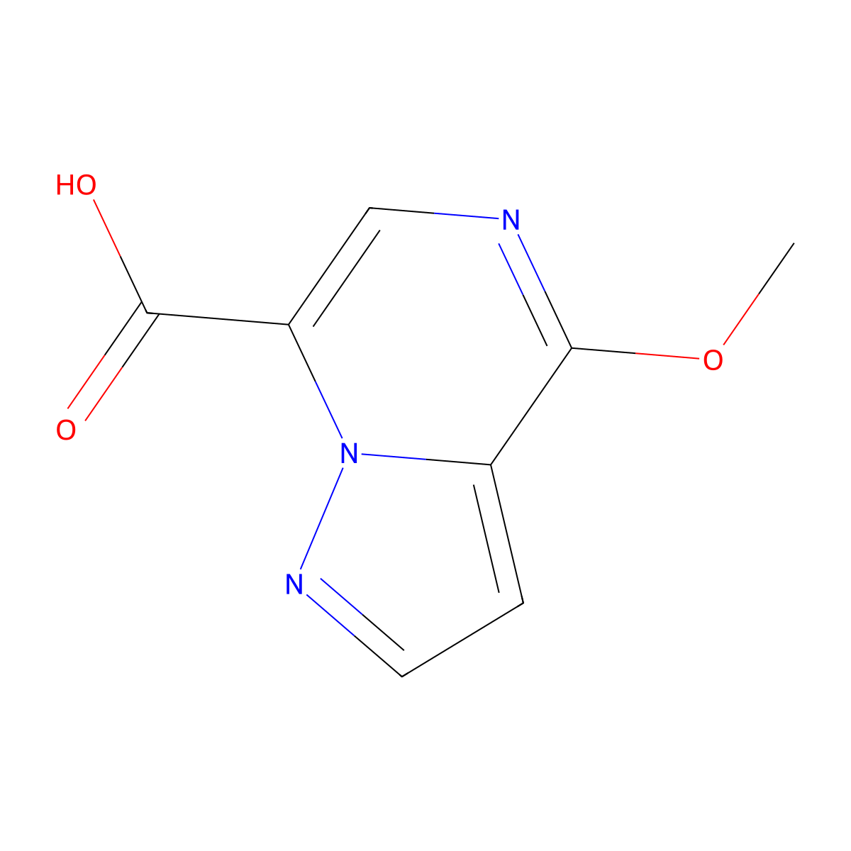 4-Methoxypyrazolo[1,5-a]pyrazine-7-carboxylic acid molecular structure, CAS 3054429-25-0