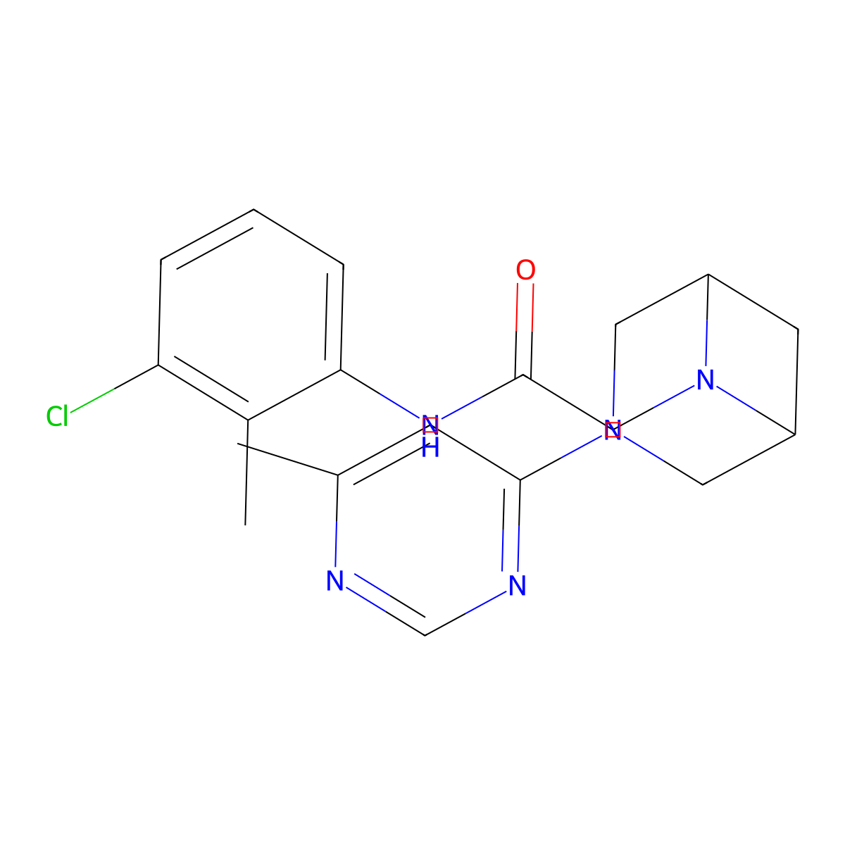 N-(3-chloro-2-methylphenyl)-2-[3-(6-methylpyrimidin-4-yl)-3,6-diazabicyclo[3.1.1]heptan-6-yl]acetamide molecular structure, CAS 3054436-75-5