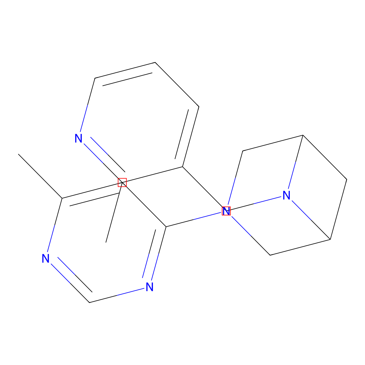 6-[(2-Methylpyridin-3-yl)methyl]-3-(6-methylpyrimidin-4-yl)-3,6-diazabicyclo[3.1.1]heptane molecular structure, CAS 3054437-15-6