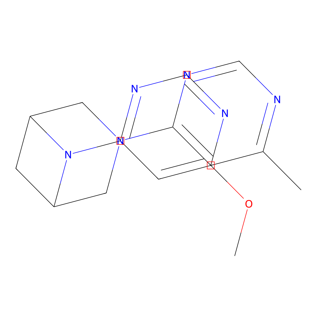 6-(6-Methoxypyrimidin-4-yl)-3-(6-methylpyrimidin-4-yl)-3,6-diazabicyclo[3.1.1]heptane molecular structure, CAS 3054437-96-3