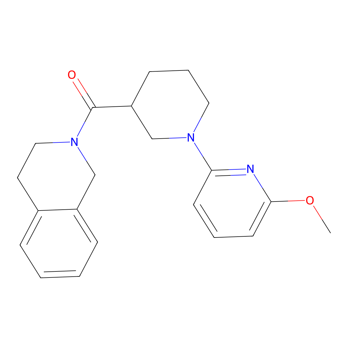 2-[1-(6-Methoxypyridin-2-yl)piperidine-3-carbonyl]-1,2,3,4-tetrahydroisoquinoline molecular structure, CAS 3054443-53-4
