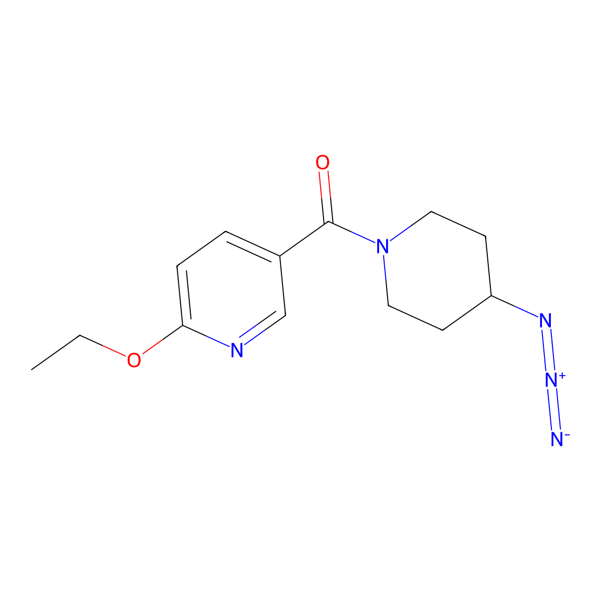 5-(4-Azidopiperidine-1-carbonyl)-2-ethoxypyridine molecular structure, CAS 3054443-71-6