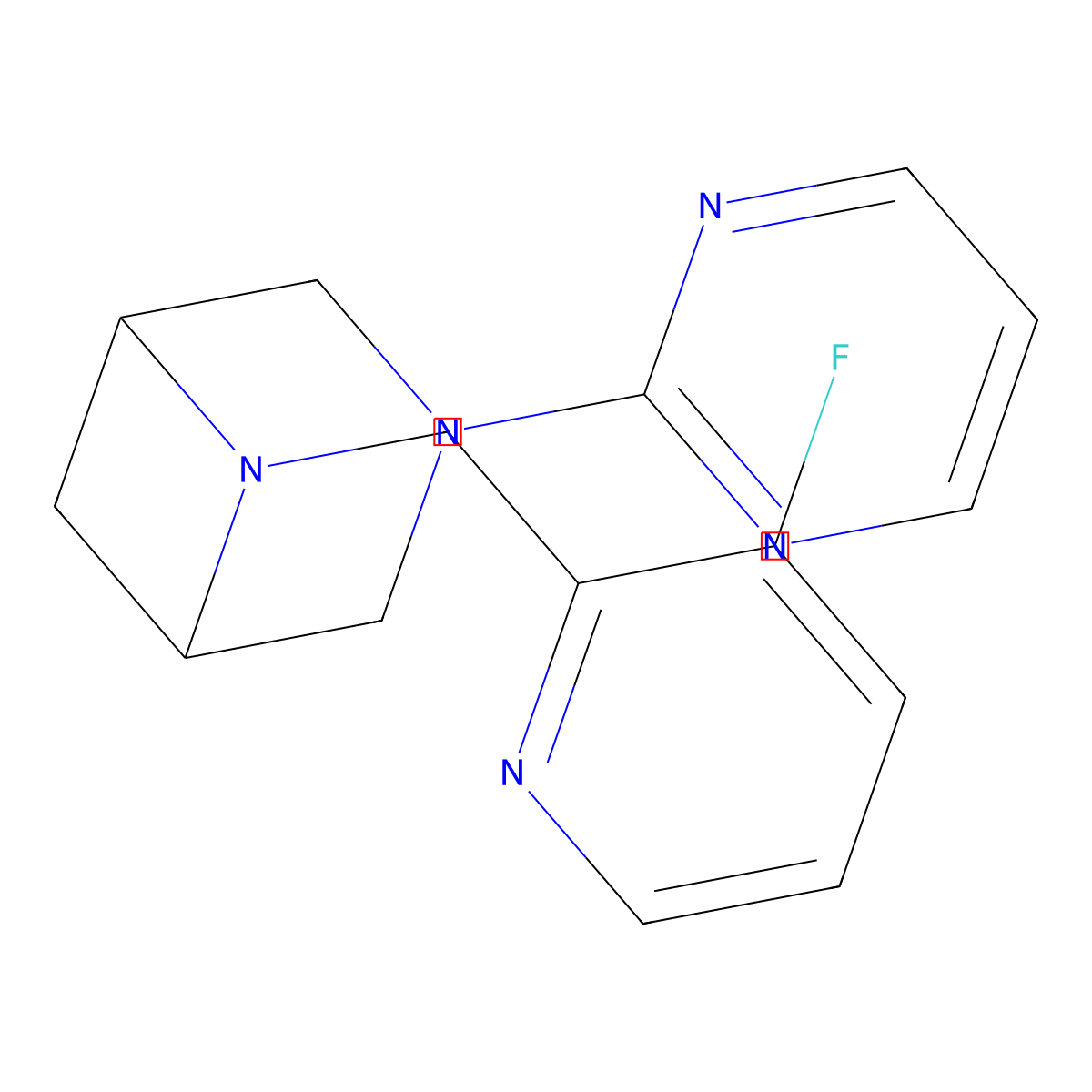 6-[(3-Fluoropyridin-2-yl)methyl]-3-(pyrimidin-2-yl)-3,6-diazabicyclo[3.1.1]heptane molecular structure, CAS 3054443-82-9