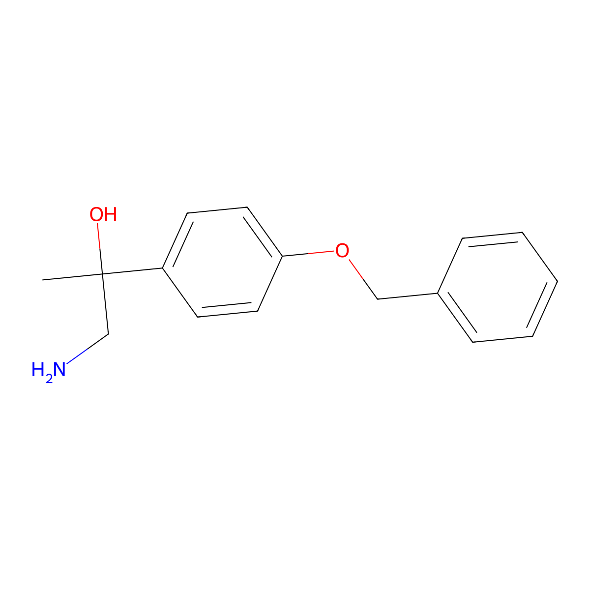 1-Amino-2-(4-(benzyloxy)phenyl)propan-2-ol molecular structure, CAS 305448-20-8