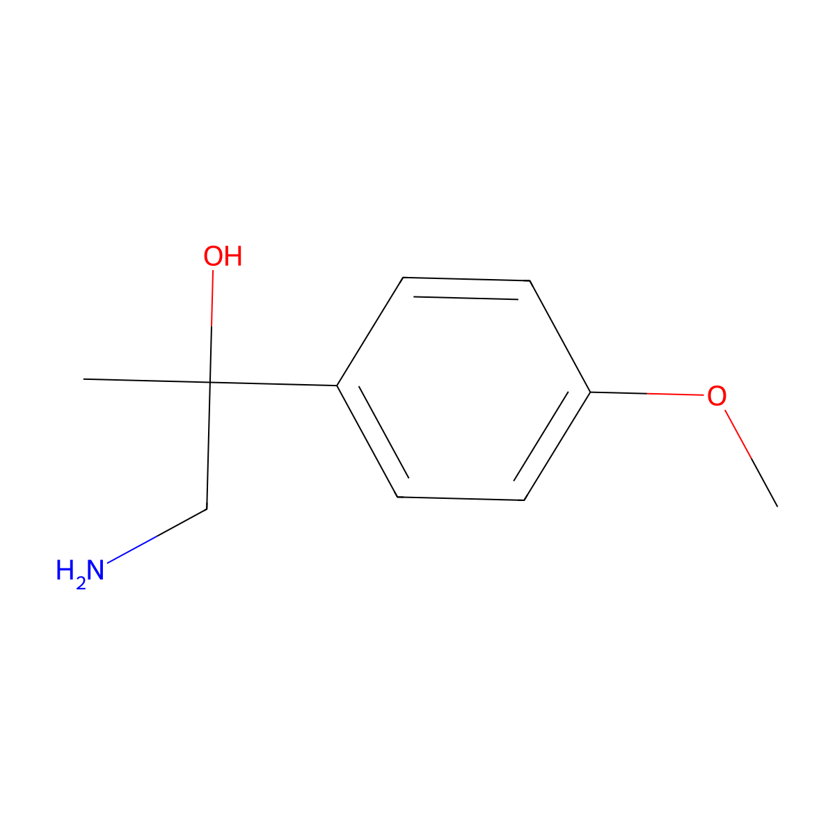 1-Amino-2-(4-methoxyphenyl)propan-2-ol molecular structure, CAS 305448-36-6