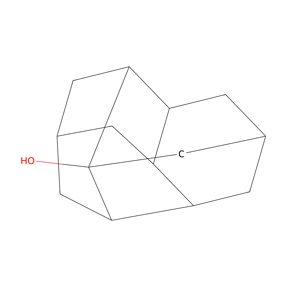 Diamantan-1-ol molecular structure, CAS 30545-14-3