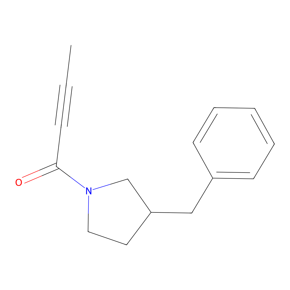 1-(3-Benzylpyrrolidin-1-yl)but-2-yn-1-one molecular structure, CAS 3054534-06-1