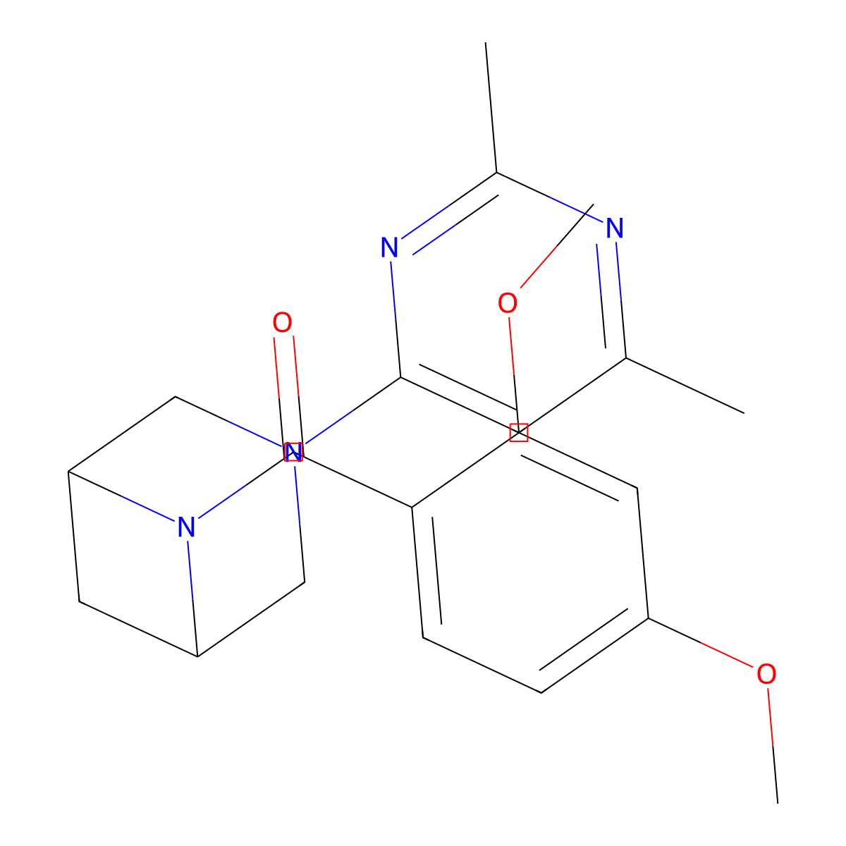6-(2,4-Dimethoxybenzoyl)-3-(2,6-dimethylpyrimidin-4-yl)-3,6-diazabicyclo[3.1.1]heptane molecular structure, CAS 3054534-62-9