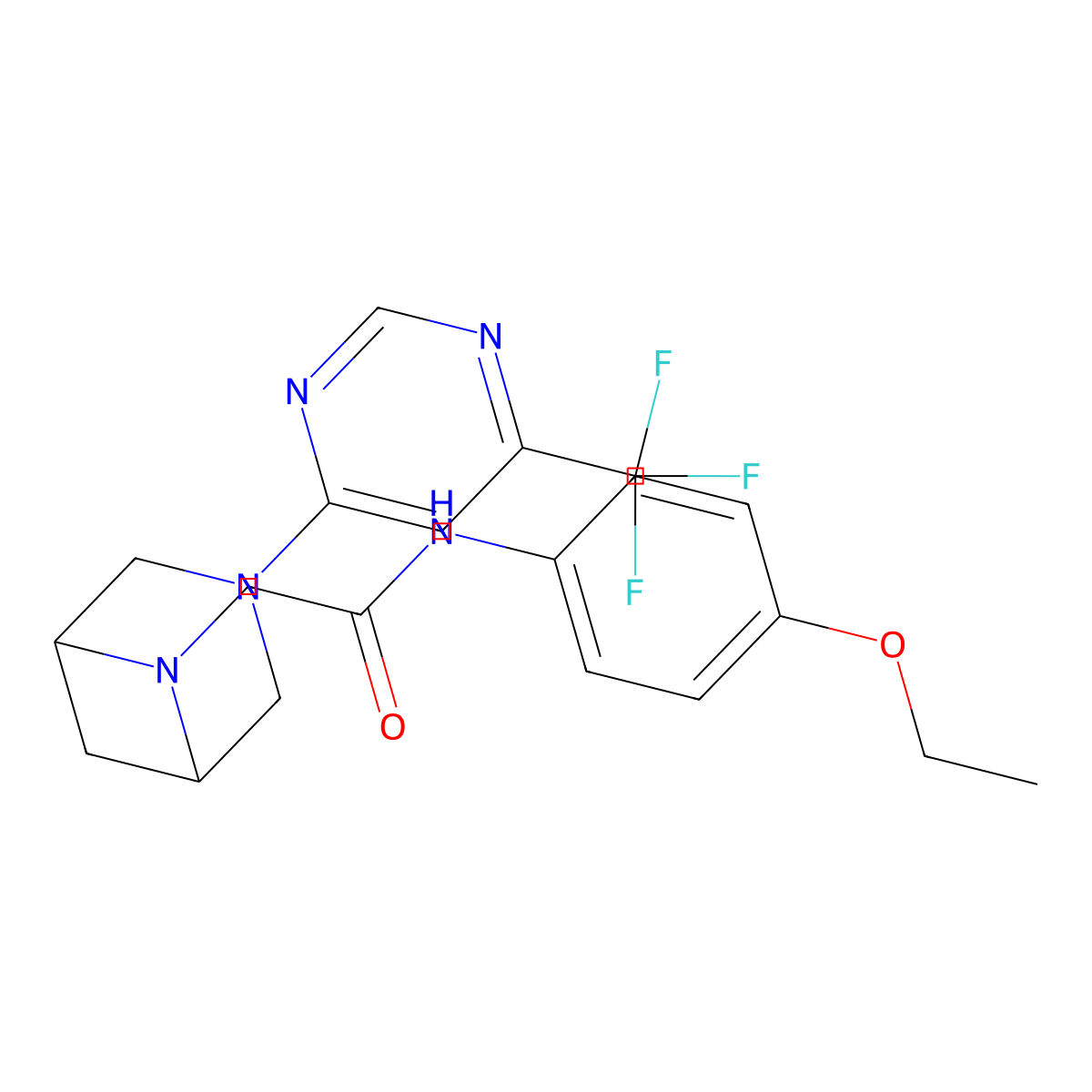 N-(4-ethoxyphenyl)-2-{3-[6-(trifluoromethyl)pyrimidin-4-yl]-3,6-diazabicyclo[3.1.1]heptan-6-yl}acetamide molecular structure, CAS 3054535-52-0
