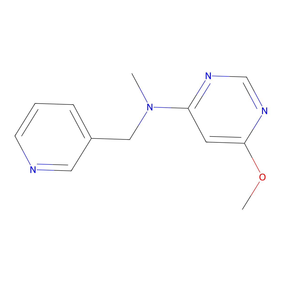 6-methoxy-N-methyl-N-[(pyridin-3-yl)methyl]pyrimidin-4-amine molecular structure, CAS 3054536-57-8