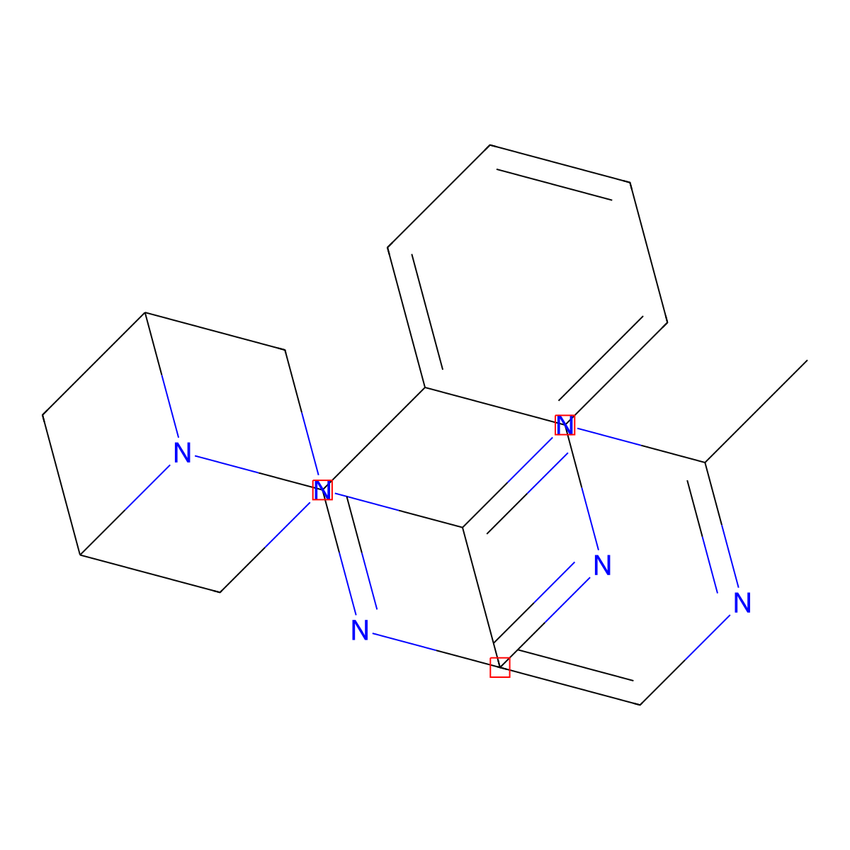 4-[3-(2-Methylpyrimidin-4-yl)-3,6-diazabicyclo[3.1.1]heptan-6-yl]quinazoline molecular structure, CAS 3054536-71-6