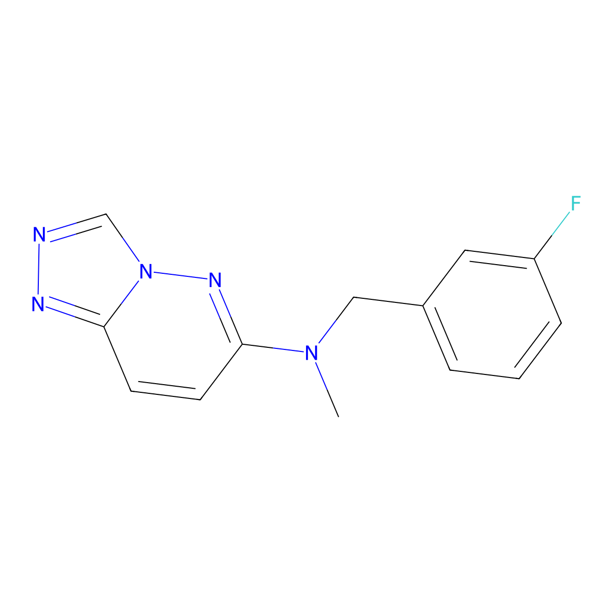 N-[(3-fluorophenyl)methyl]-N-methyl-[1,2,4]triazolo[4,3-b]pyridazin-6-amine molecular structure, CAS 3054538-32-5