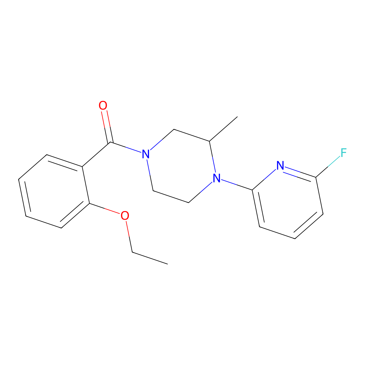 4-(2-Ethoxybenzoyl)-1-(6-fluoropyridin-2-yl)-2-methylpiperazine molecular structure, CAS 3054541-12-4