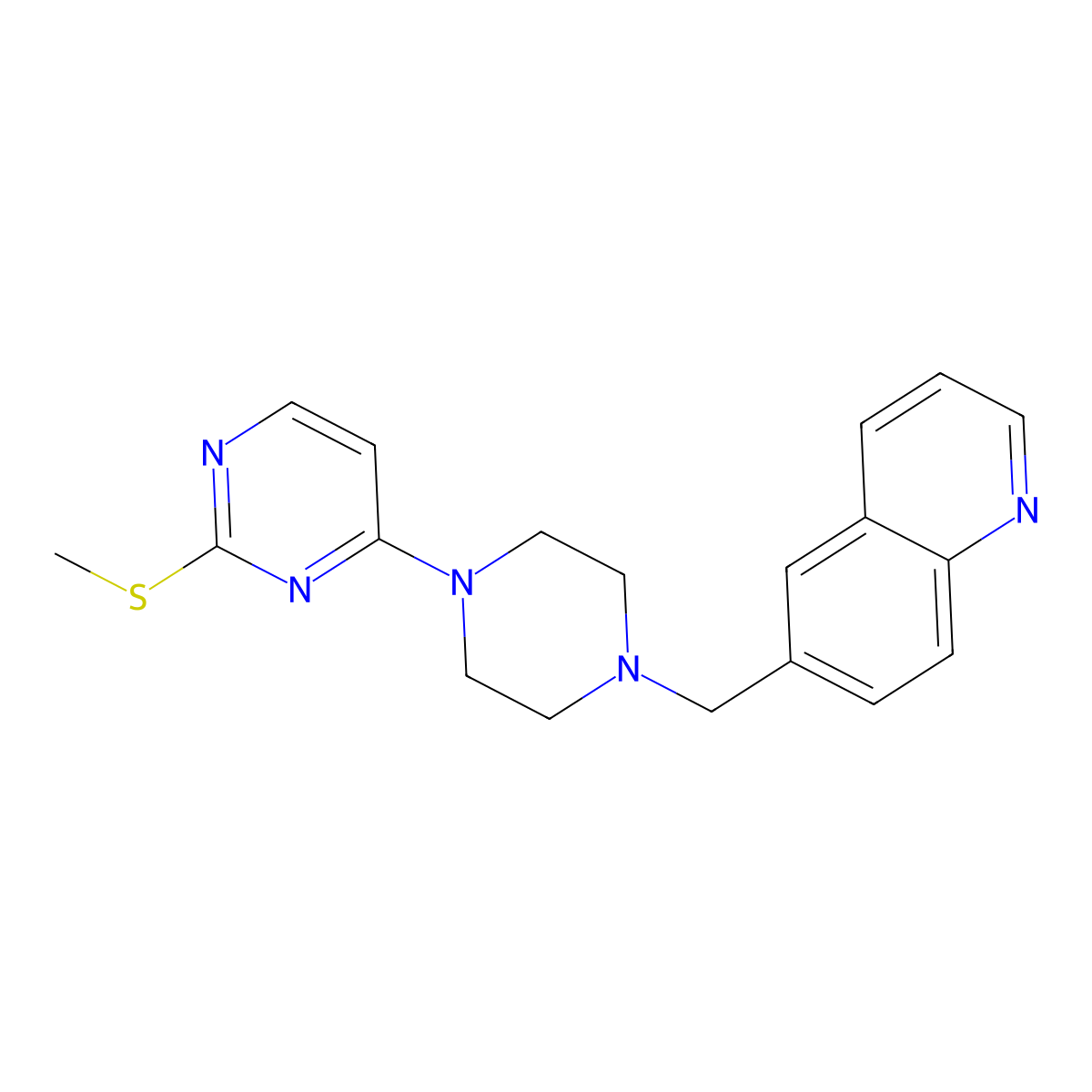 N-(3-acetamidophenyl)-2-{4-[(quinolin-6-yl)methyl]piperazin-1-yl}acetamide molecular structure, CAS 3054541-30-6