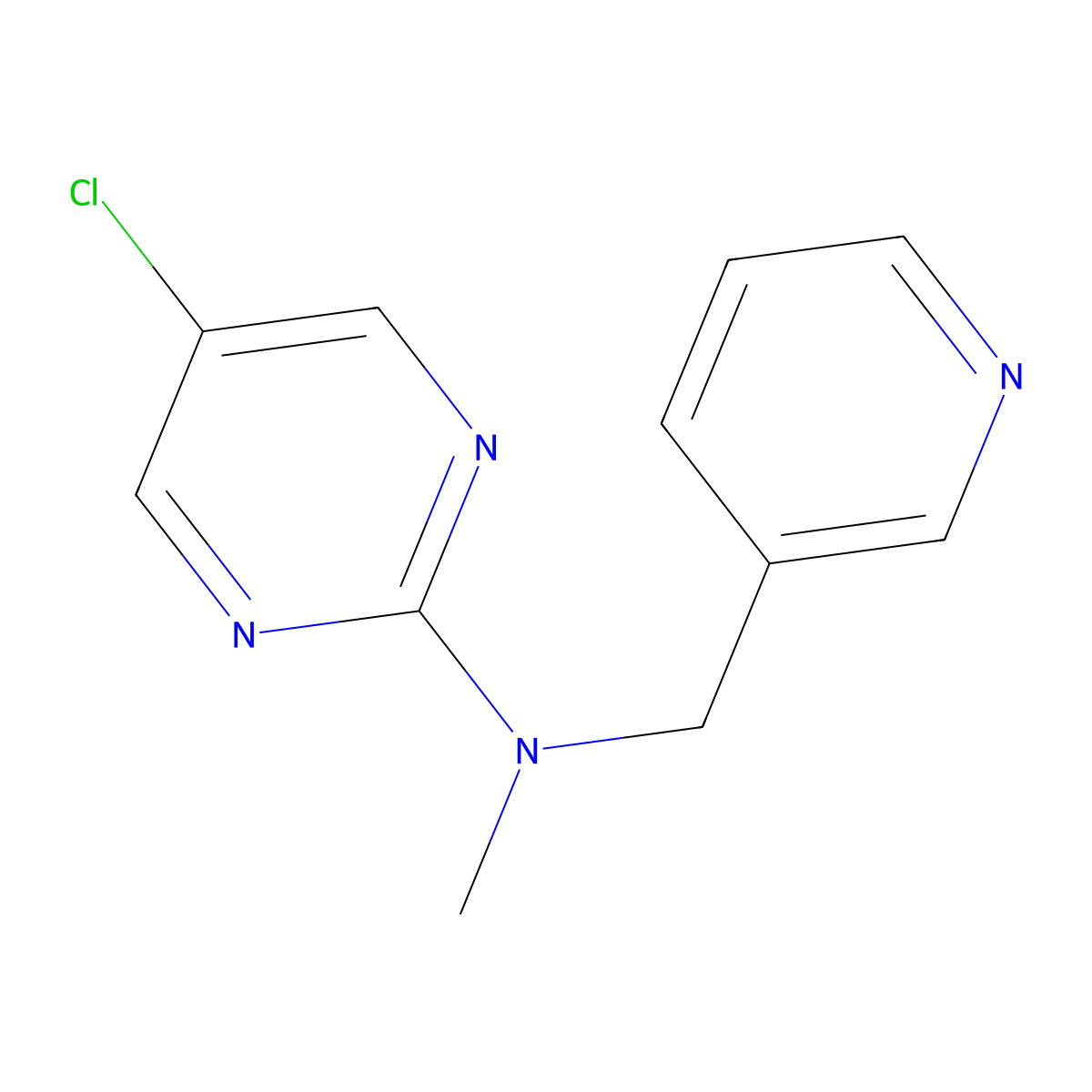 5-chloro-N-methyl-N-[(pyridin-3-yl)methyl]pyrimidin-2-amine molecular structure, CAS 3054541-77-1