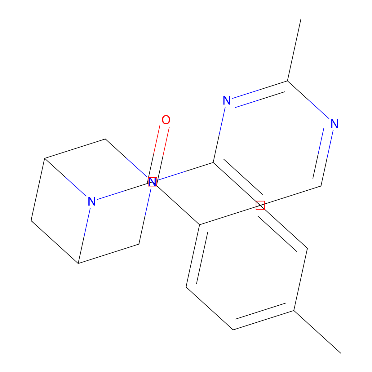 6-(4-Methylbenzoyl)-3-(2-methylpyrimidin-4-yl)-3,6-diazabicyclo[3.1.1]heptane molecular structure, CAS 3054541-91-9