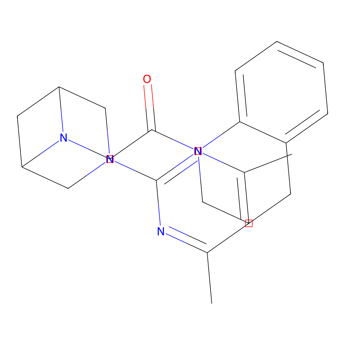 2-[3-(4,6-Dimethylpyrimidin-2-yl)-3,6-diazabicyclo[3.1.1]heptan-6-yl]-1-(1,2,3,4-tetrahydroquinolin-1-yl)ethan-1-one molecular structure, CAS 3054543-90-4