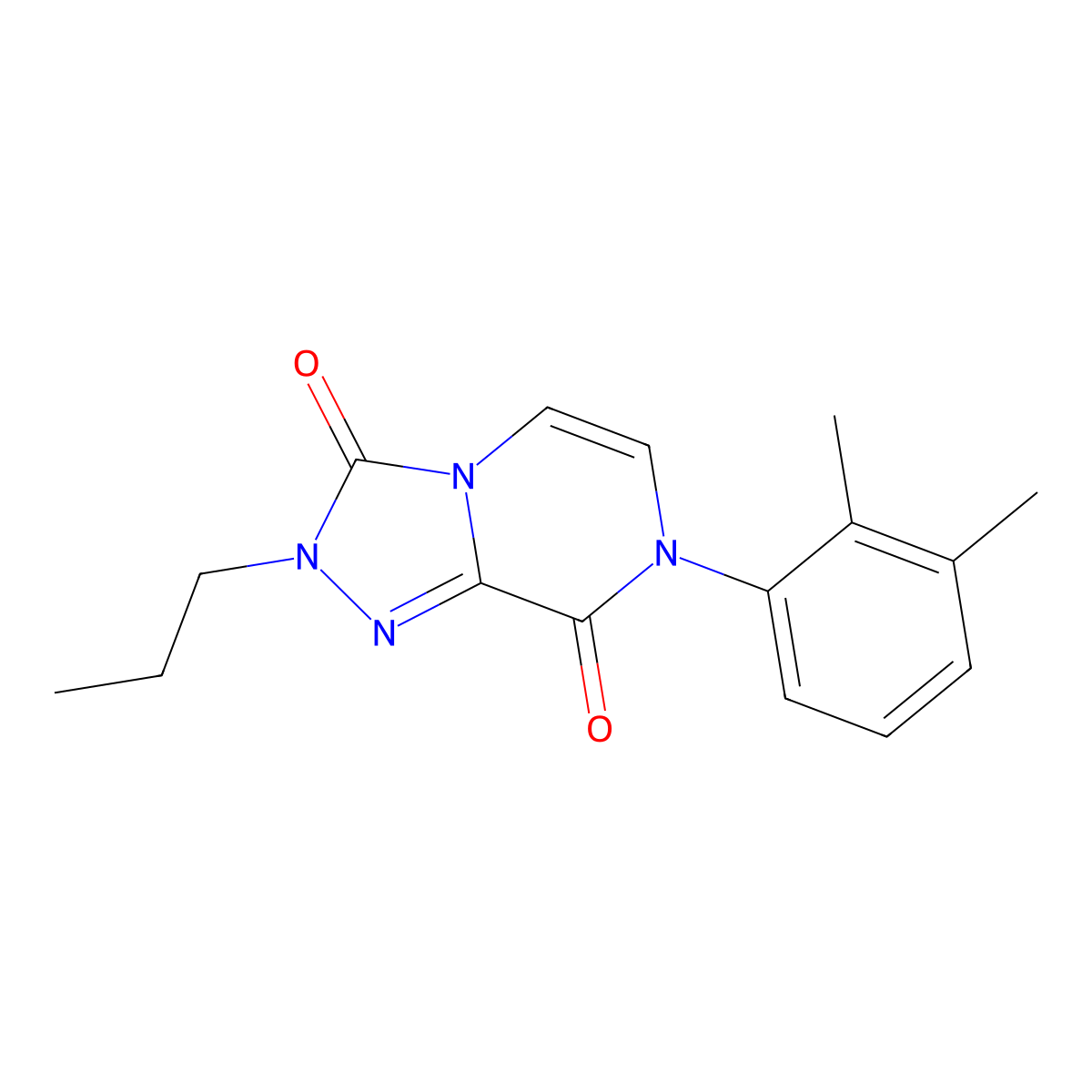 7-(2,3-dimethylphenyl)-2-propyl-2H,3H,7H,8H-[1,2,4]triazolo[4,3-a]pyrazine-3,8-dione molecular structure, CAS 3054544-01-0