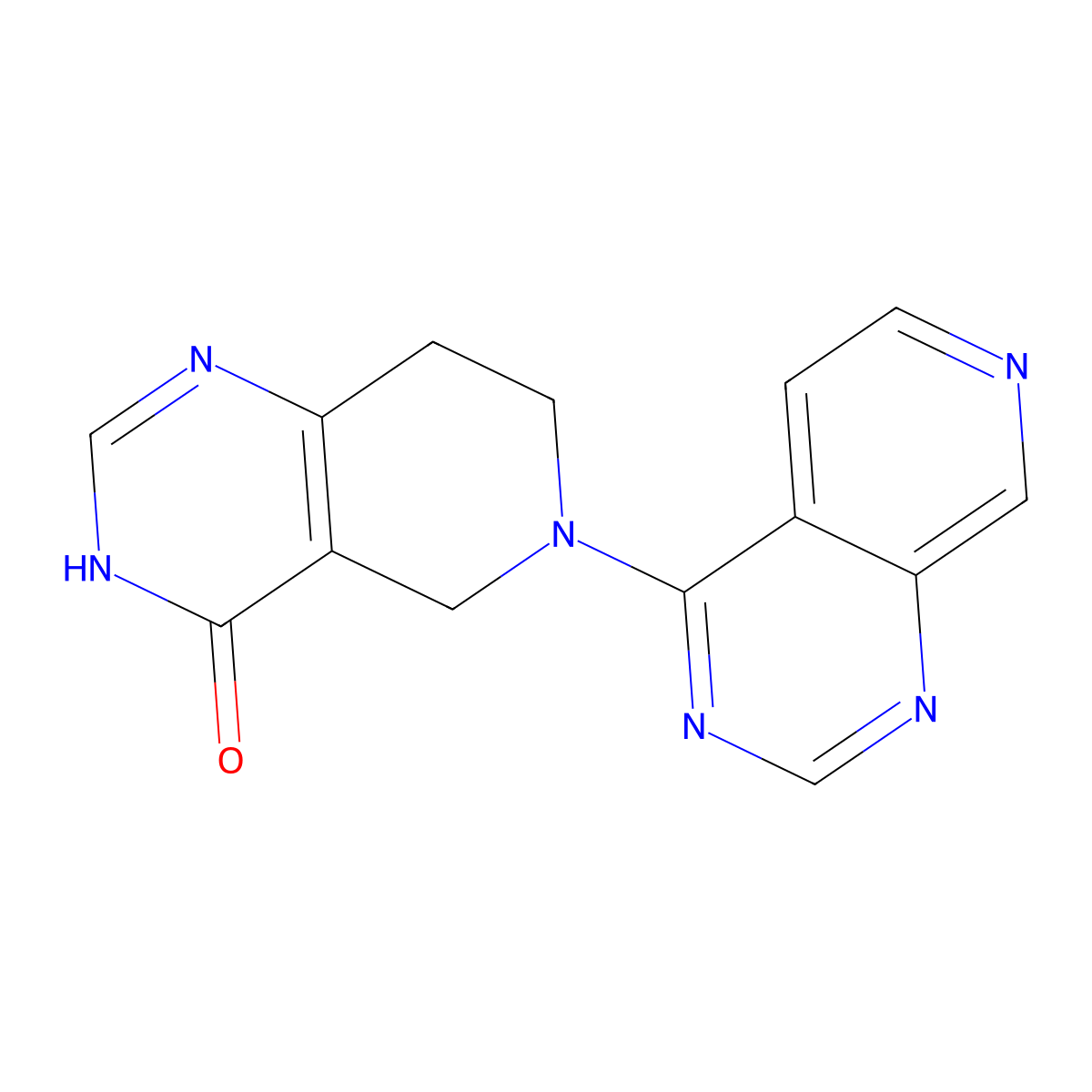 6-{pyrido[3,4-d]pyrimidin-4-yl}-3H,4H,5H,6H,7H,8H-pyrido[4,3-d]pyrimidin-4-one molecular structure, CAS 3054544-45-2