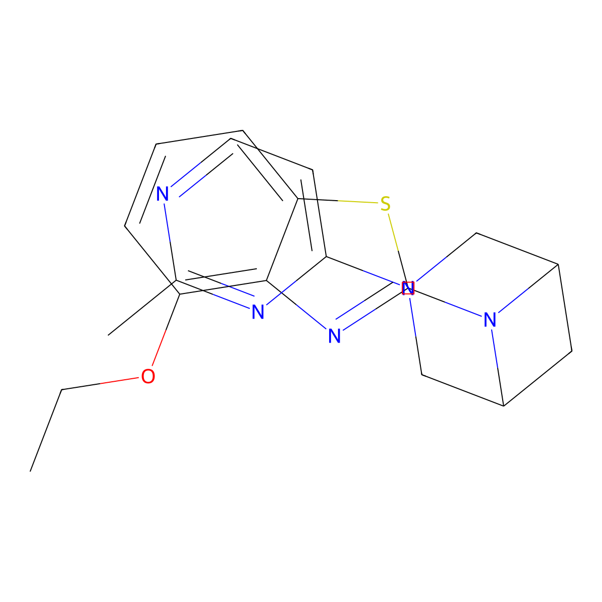 4-Ethoxy-2-[3-(2-methylpyrimidin-4-yl)-3,6-diazabicyclo[3.1.1]heptan-6-yl]-1,3-benzothiazole molecular structure, CAS 3054546-93-6