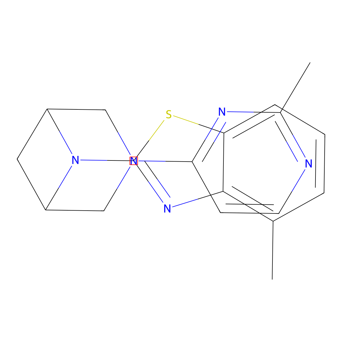 4-Methyl-2-[3-(2-methylpyrimidin-4-yl)-3,6-diazabicyclo[3.1.1]heptan-6-yl]-1,3-benzothiazole molecular structure, CAS 3054549-32-2