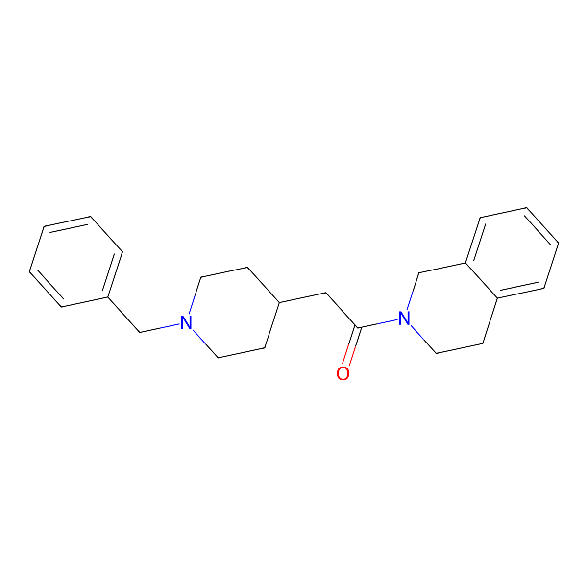 2-(1-Benzylpiperidin-4-yl)-1-(1,2,3,4-tetrahydroisoquinolin-2-yl)ethan-1-one molecular structure, CAS 3054550-34-1