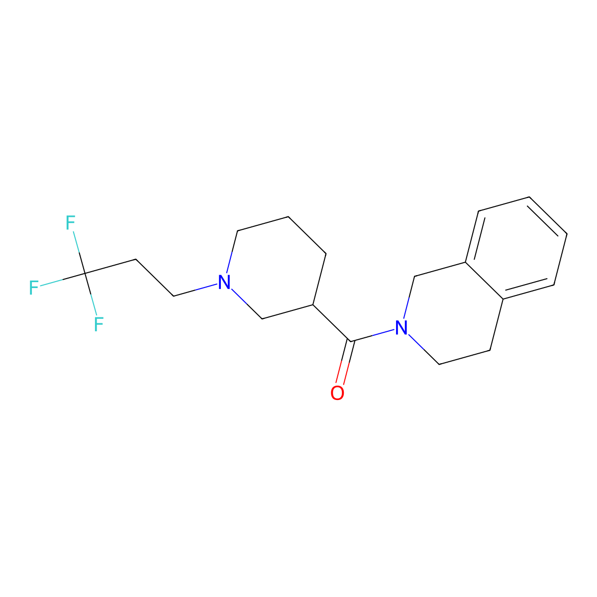 2-[1-(3,3,3-Trifluoropropyl)piperidine-3-carbonyl]-1,2,3,4-tetrahydroisoquinoline molecular structure, CAS 3054550-82-9