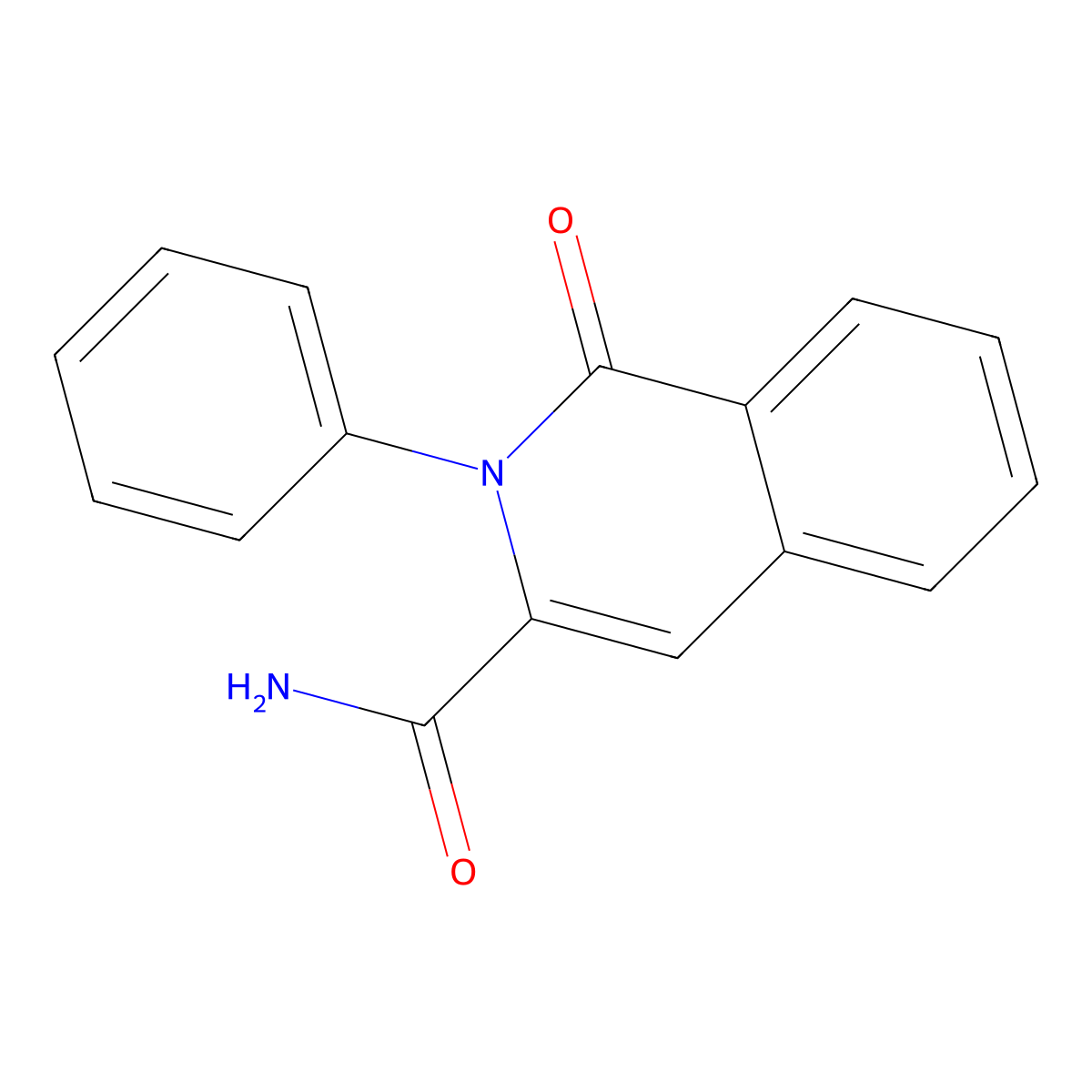 1-Oxo-2-phenyl-1,2-dihydroisoquinoline-3-carboxamide molecular structure, CAS 3054551-42-4