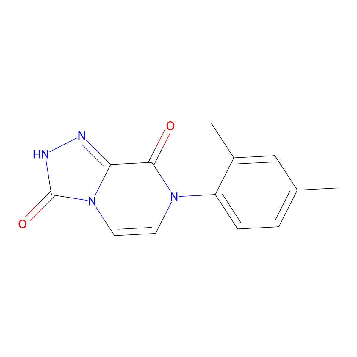 7-(2,4-dimethylphenyl)-2H,3H,7H,8H-[1,2,4]triazolo[4,3-a]pyrazine-3,8-dione molecular structure, CAS 3054552-22-3