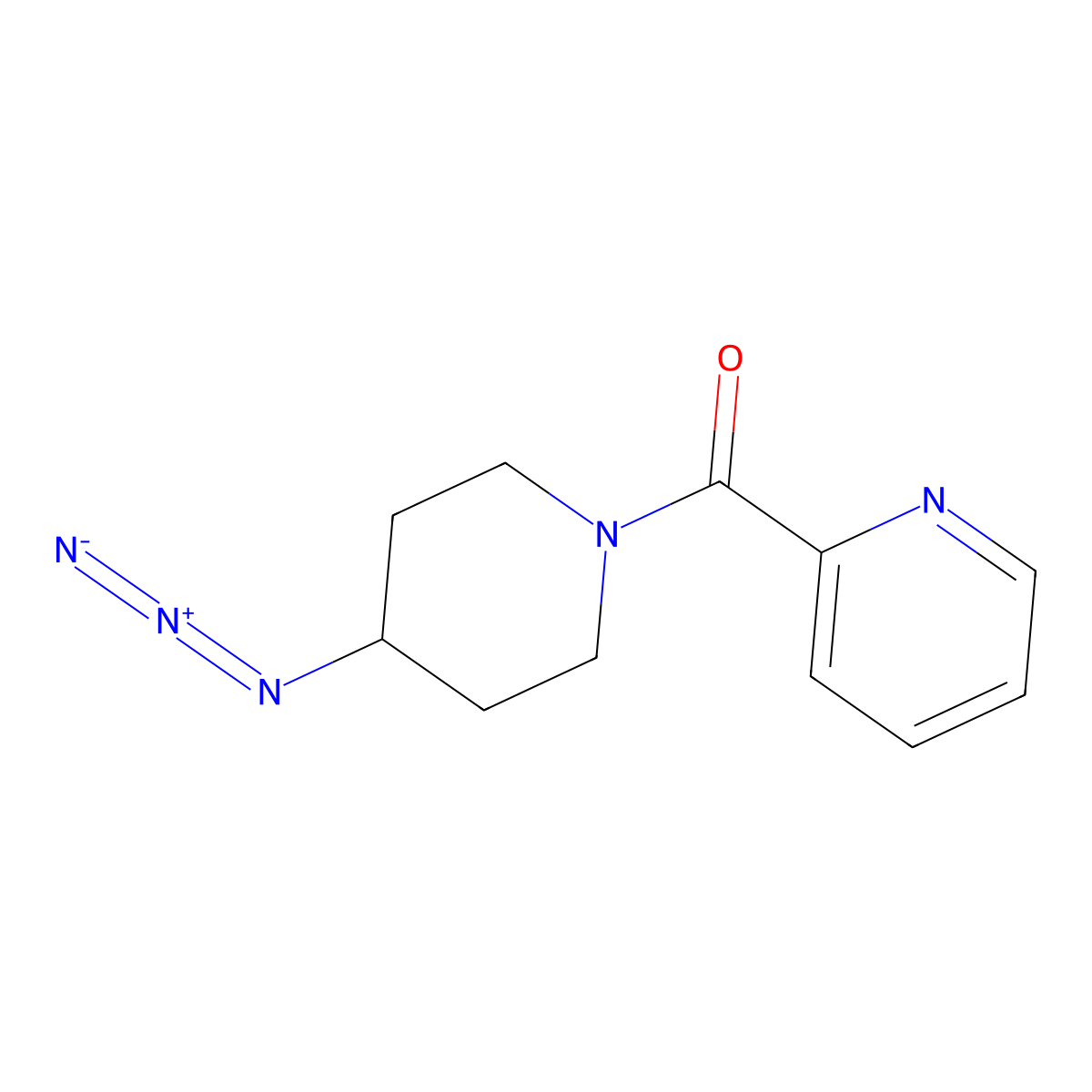 2-(4-Azidopiperidine-1-carbonyl)pyridine molecular structure, CAS 3054552-86-9